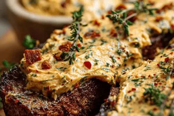 Spiced bacon-herb butter
