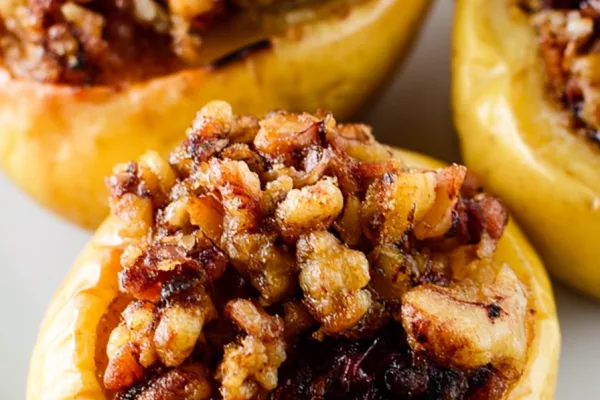 Baked Apples with Cranberry Walnut Filling