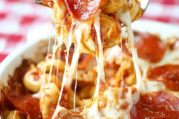 Baked Pizza Tortellini Casserole