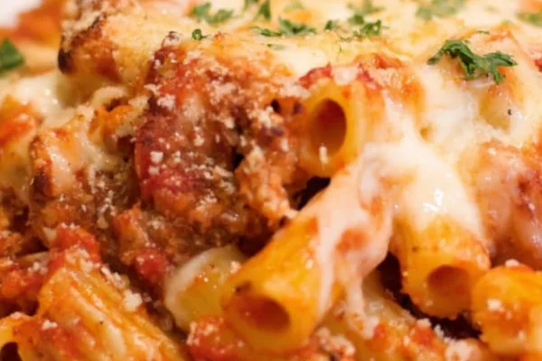 Baked Ziti With Beef Sauce
