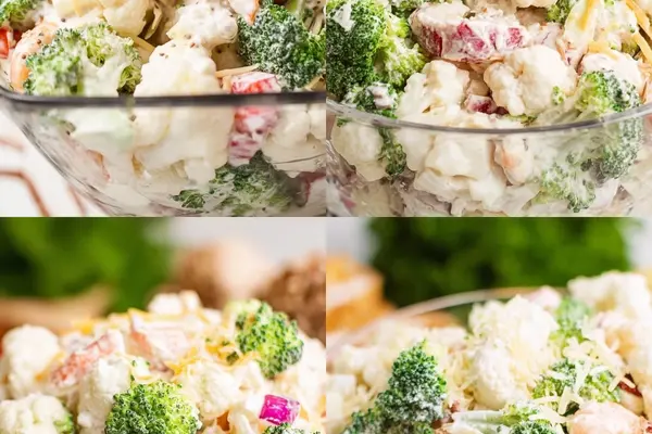 Broccoli Cauliflower Salad Twist