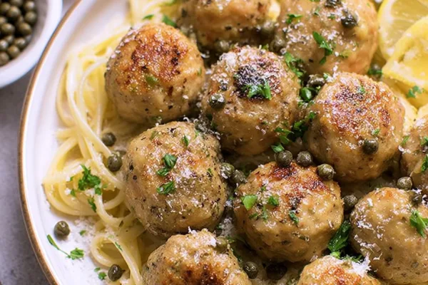 Chicken Piccata Meatballs