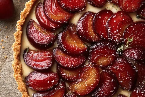 Cinnamon Plum Tart