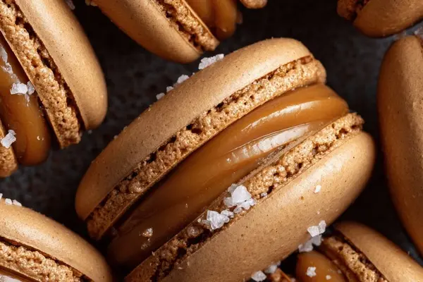 Coffee Caramel Macarons