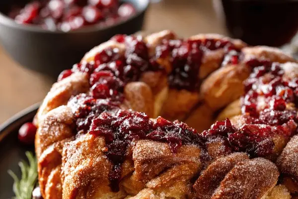 Cranberry Cinnamon Brioche Crown