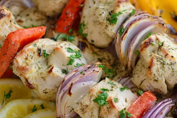 Greek Yogurt Marinated Chicken Kabobs