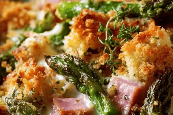 Ham Asparagus Gratin Twist