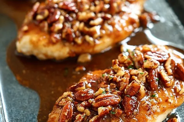 Honey Garlic Pecan Chicken