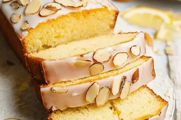 Iced Almond Lemon Loaf