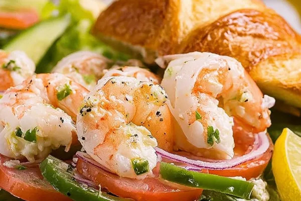 Lemon Garlic Shrimp Salad
