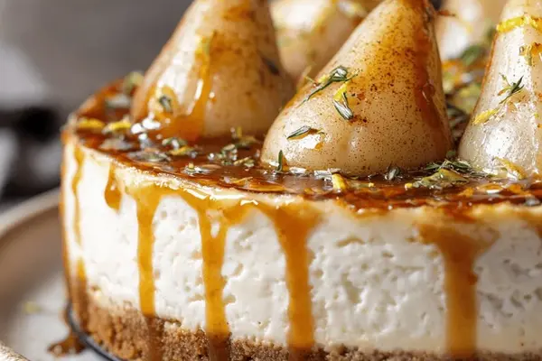 Maple Pear Cheesecake