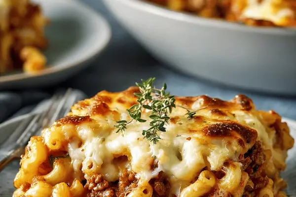 Meaty Cheesy Macaroni Bake