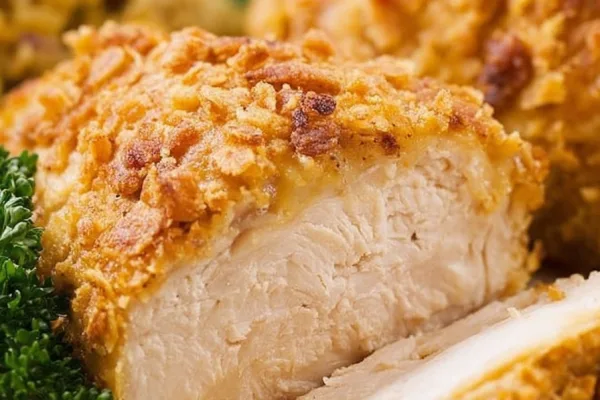 Oven-Baked Ritz Cracker Chicken