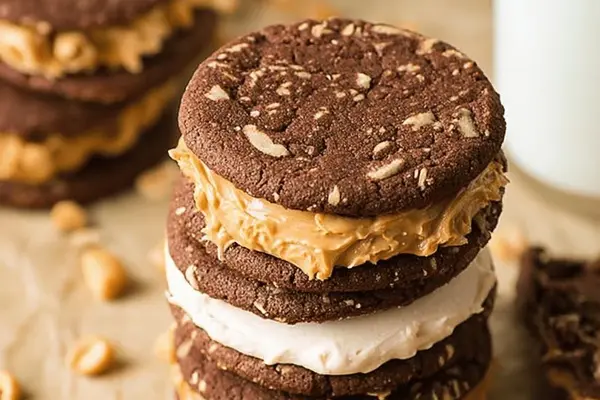 Peanut Butter Cocoa Sandwiches