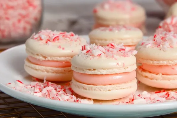 Peppermint Twist Macarons