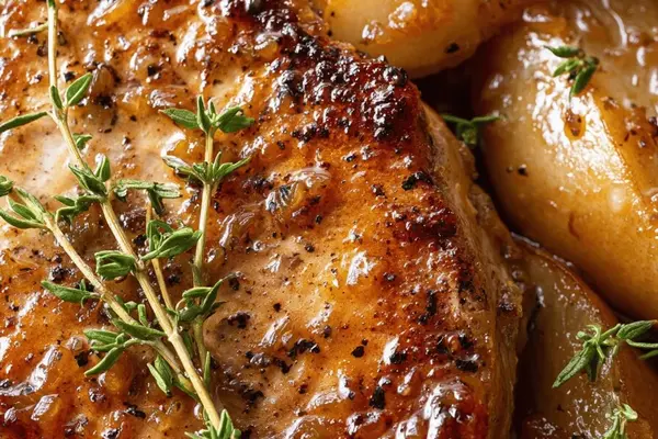 Pork Chops with Honey Maple Pears