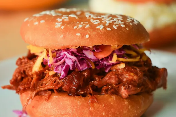 Pulled Pork Donut Sandwich