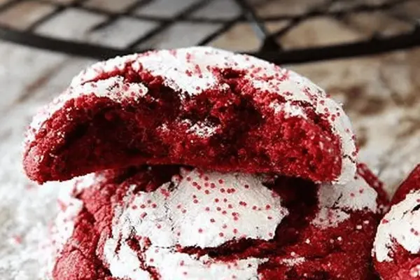 Red Velvet Powdered Cookies