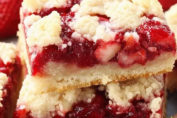 Rustic Strawberry Bars