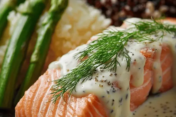 Salmon Poached Horseradish Milk