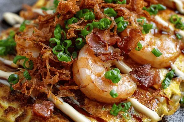 Seafood Cabbage Omelette