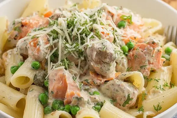 Smoked Salmon Rigatoni Cream