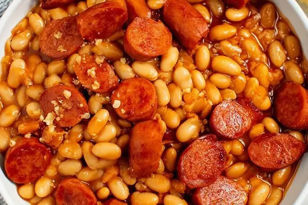 Spicy Hot Dog Beans