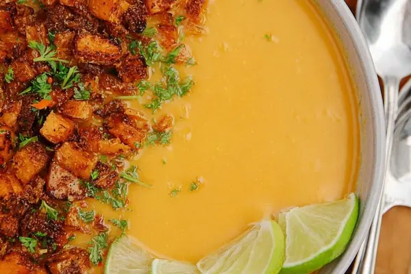 Spicy Sweet Potato Chorizo Bisque