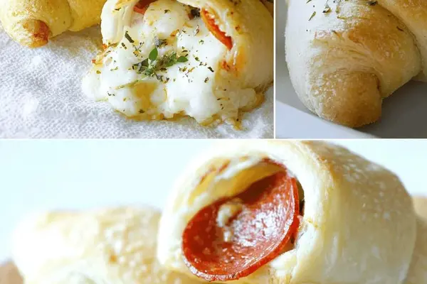 Stuffed Pepperoni Pizza Rolls