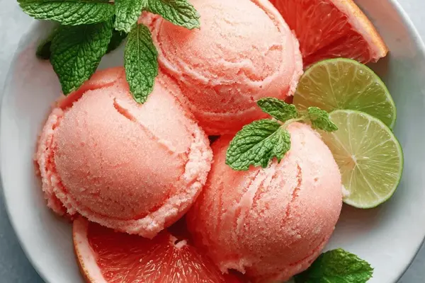 Raspberry Yogurt Sherbet