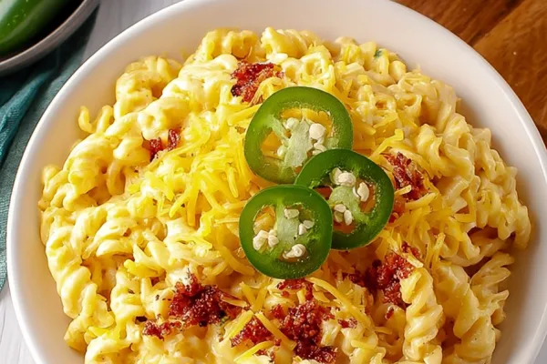 Three Cheese Jalapeno Bacon Mac and Cheese