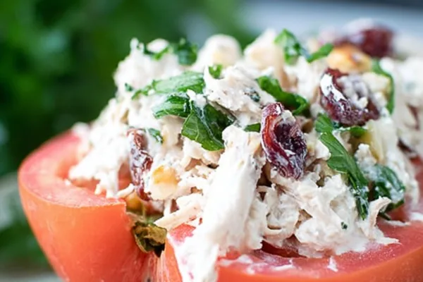 Tomato Wedge Greek Yogurt Chicken Salad