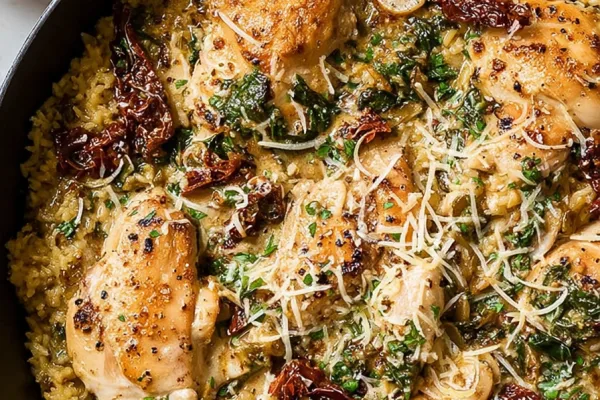 Tuscan Chicken with Rice