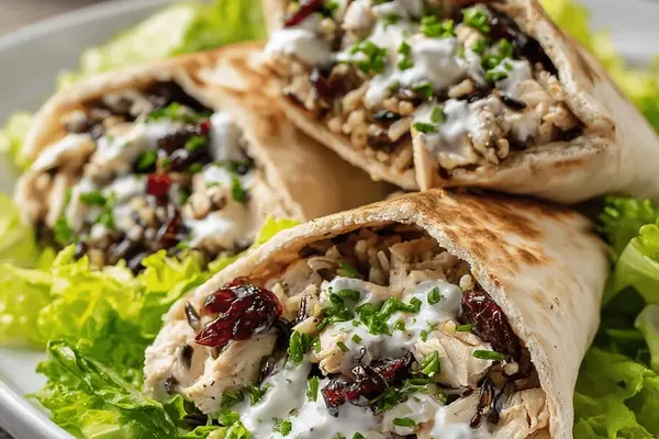 Wild Rice Chicken Pita