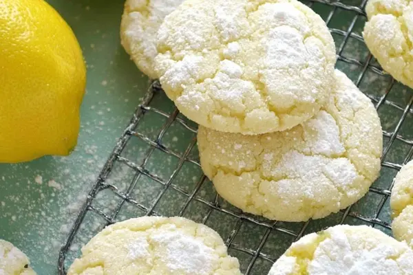 Zesty Lemon Crinkle Cookies