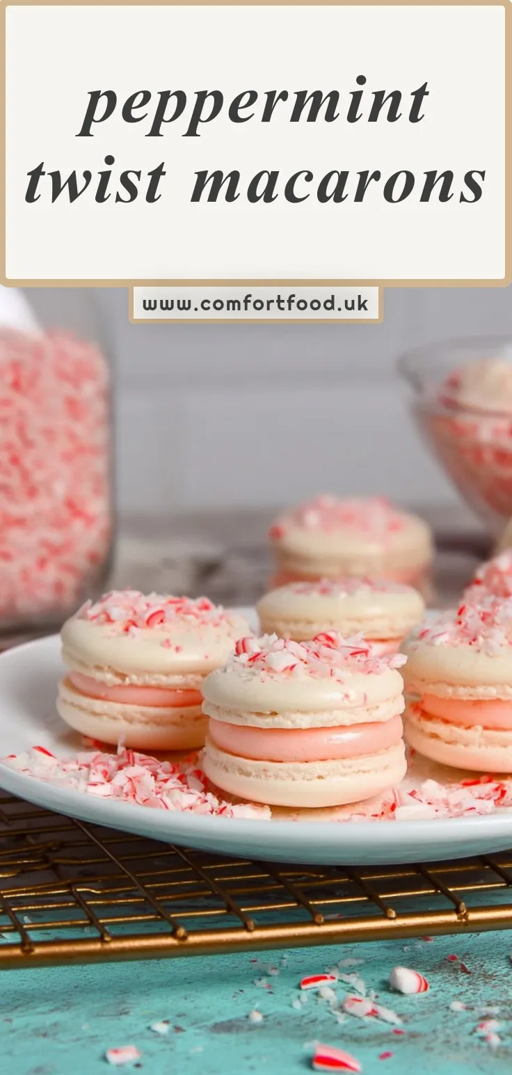 Peppermint Twist Macarons